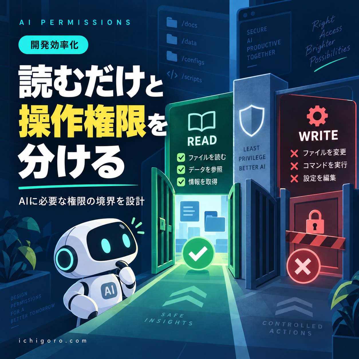 AIに「読み取りだけ」と頼むなら、実行権限も分ける